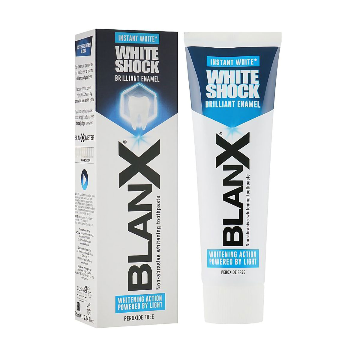 Відбілювальна зубна паста BlanX White Shock Brilliant Enamel Toothpaste, 75 мл
